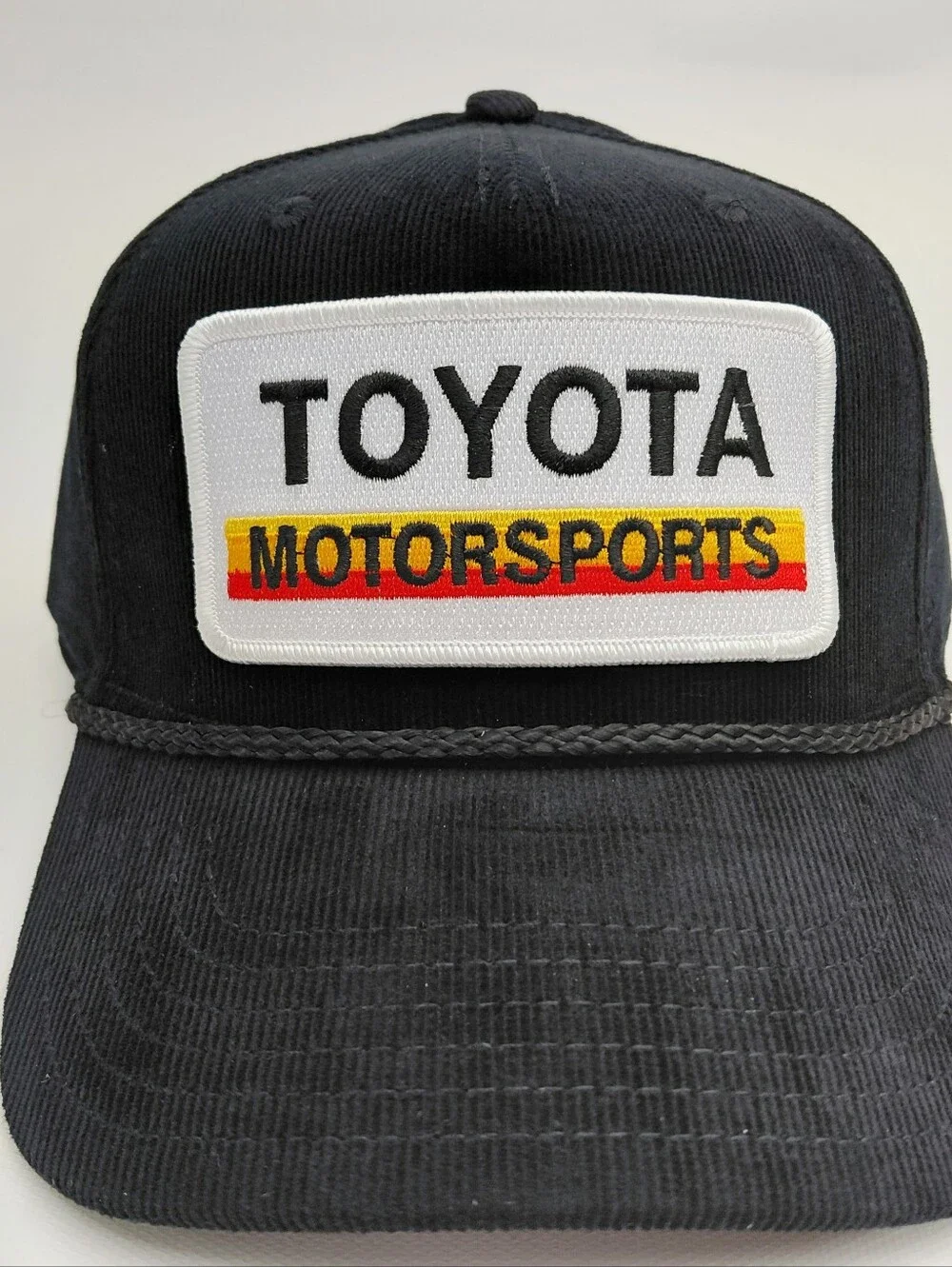 Toyota Corduroy Embroidered Snapback Cap Black